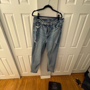 Old Navy Extra High-Rise Sky-Hi Straight Secret Smooth Pockets 16 Tall